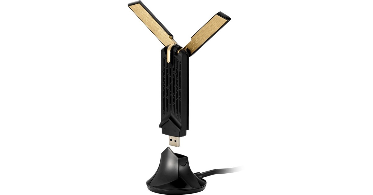 ASUS USB-AX56, WLAN-Adapter(schwarz/gold)