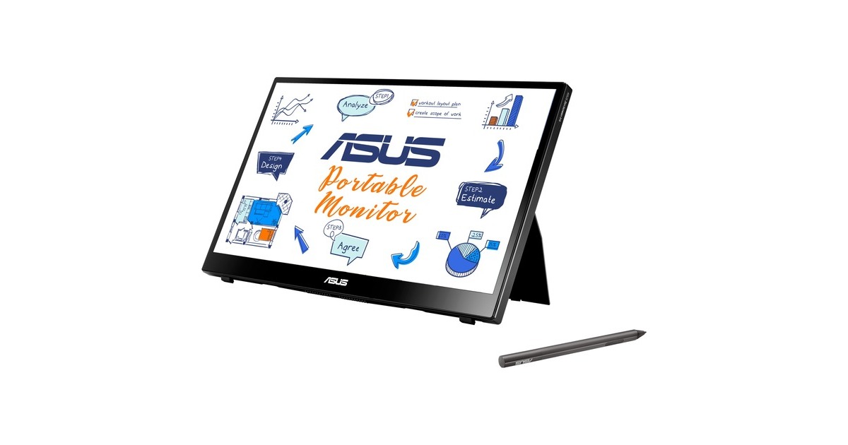 ASUS ZenScreen MB14AHD, LED-Monitor(36 cm (14 Zoll), schwarz, FullHD, IPS, Touchscreen) ASUS ZenScreen MB14AHD, LED-Monitor(36 cm (14 Zoll), schwarz, FullHD, IPS, Touchscreen)