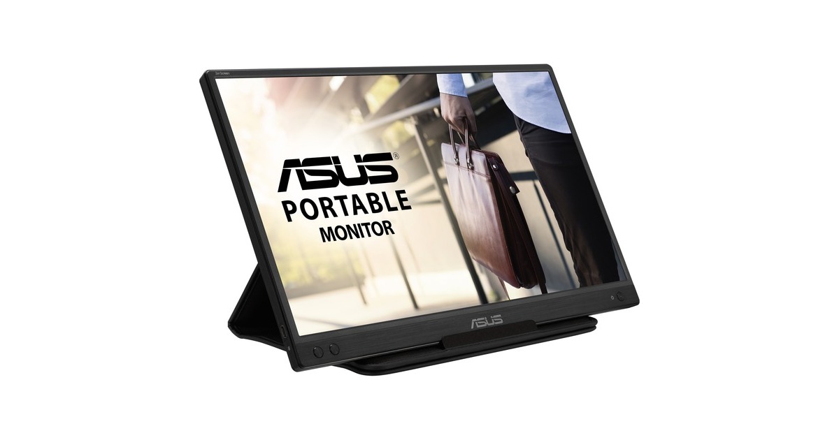 ASUS ZenScreen MB166C, LED-Monitor(40 cm (16 Zoll), schwarz, FullHD, IPS, USB-C, Pivot)