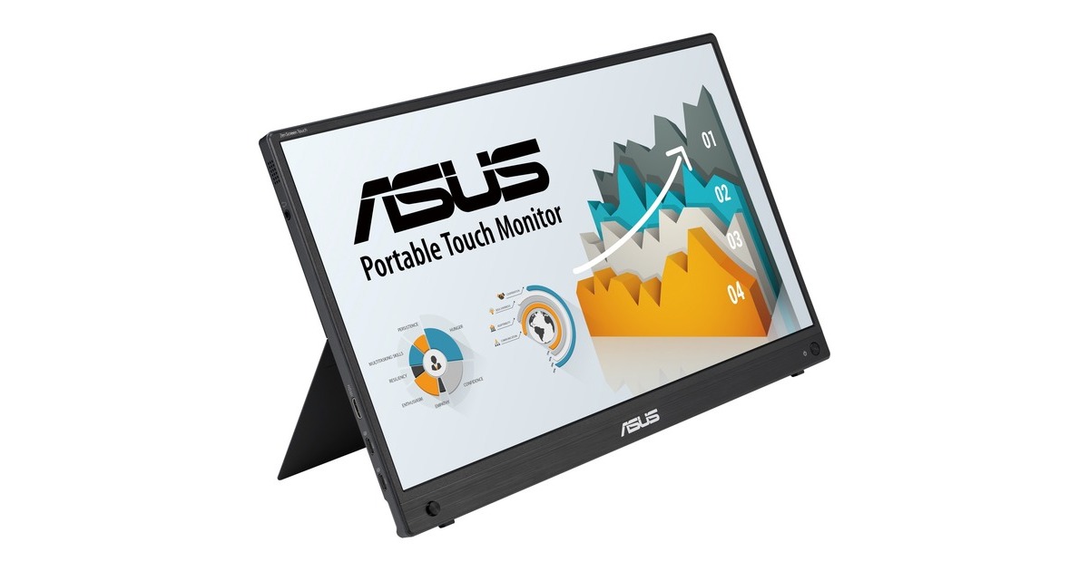 ASUS ZenScreen MB16AHT, LED-Monitor(40 cm (16 Zoll), schwarz, FullHD, IPS, Multitouch, USB-C)