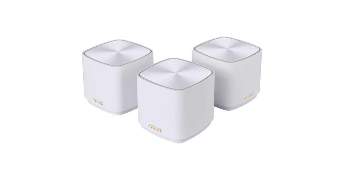 ASUS ZenWiFi XD4 Plus AX1800 3er, Mesh Router(weiß, 3 Geräte)