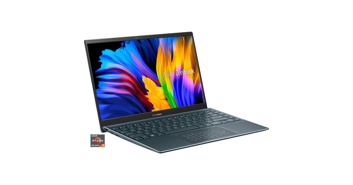 ASUS Zenbook 14 (UM425QA-KI211W), Notebook(grau, Windows 11 Home 64-Bit, 35.6 cm (14 Zoll), 512 GB SSD)