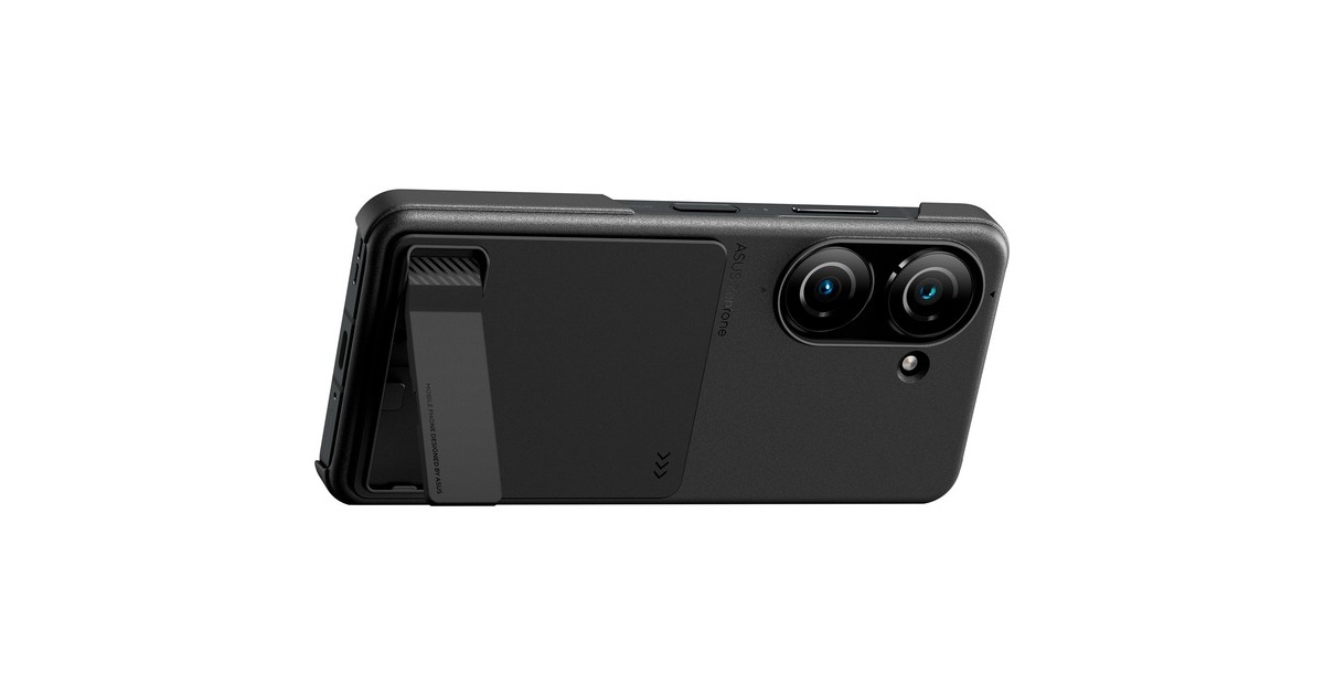 ASUS Zenfone 10 Connex Accessories Set, Schutzhülle(schwarz/grün, Connex Case, Smart Stand, Card Holder)