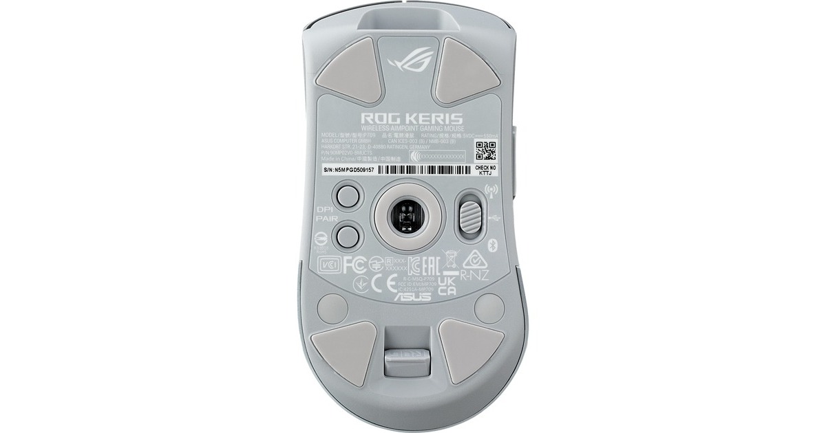 ASUSROG Keris Wireless Aimpoint, Gaming-Maus(weiß)