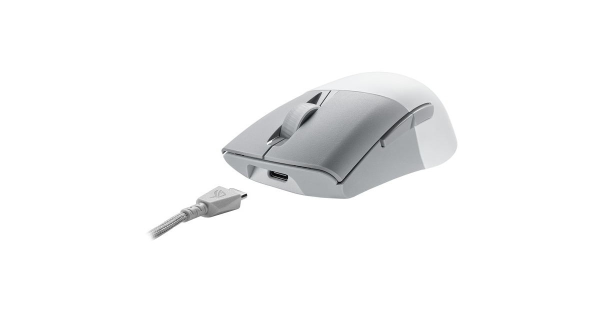ASUSROG Keris Wireless Aimpoint, Gaming-Maus(weiß)