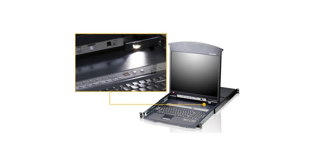 ATEN 16-P Dual Rail LCD KVM SwitchKL1516, KVM-Switch