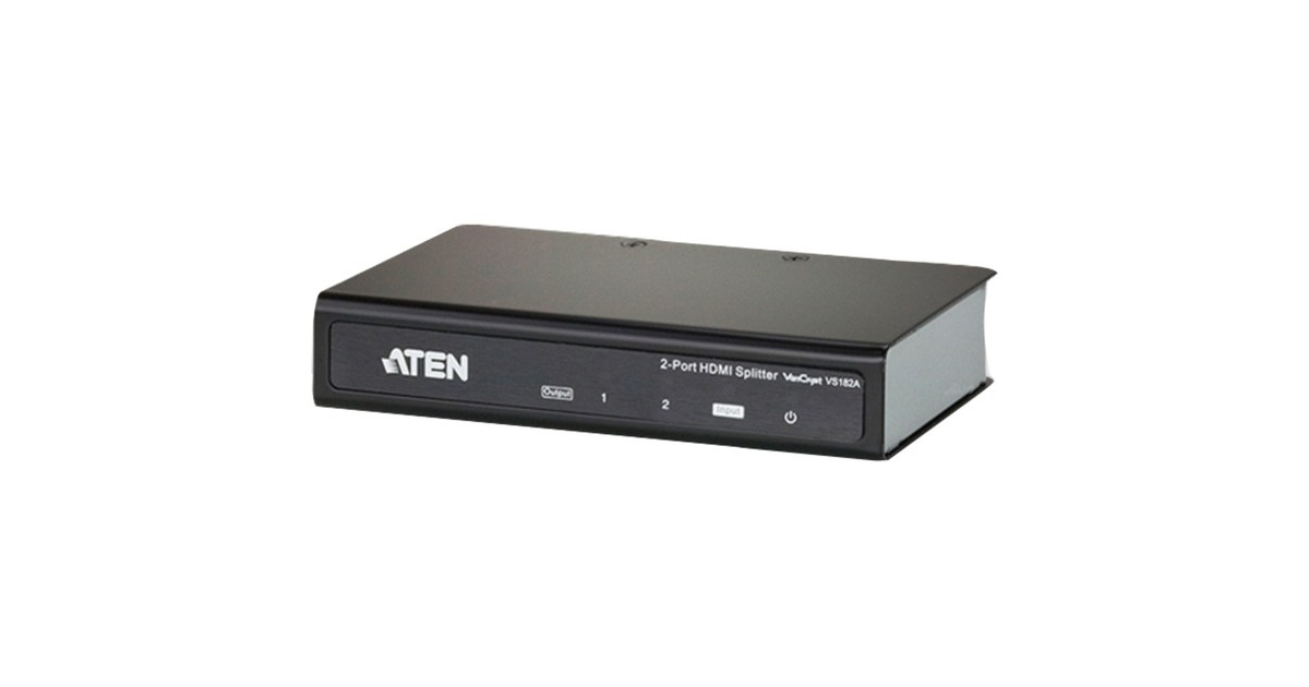 ATEN 2Port HDMI Audio/Video Splitter, HDMI Splitter(schwarz)