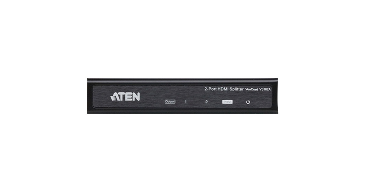 ATEN 2Port HDMI Audio/Video Splitter, HDMI Splitter(schwarz)