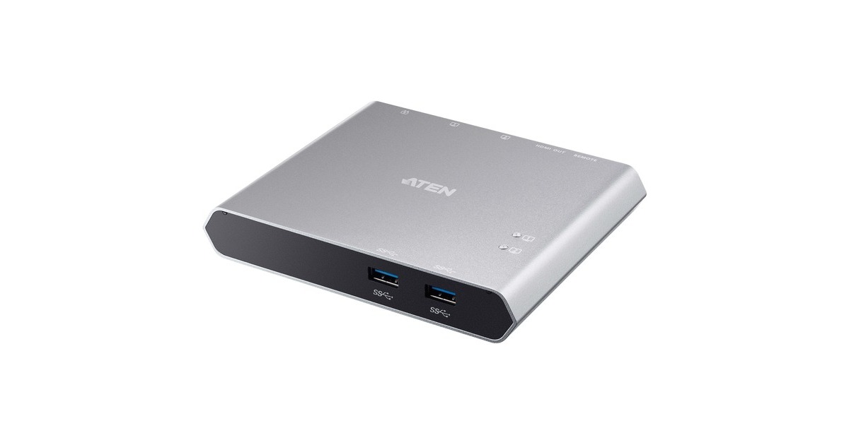 ATEN 2-Port USB-C Gen 1 Dock Switch, Dockingstation(silber, USB-A 3.2, HDMI, USB-C PD) ATEN 2-Port USB-C Gen 1 Dock Switch, Dockingstation(silber, USB-A 3.2, HDMI, USB-C PD)