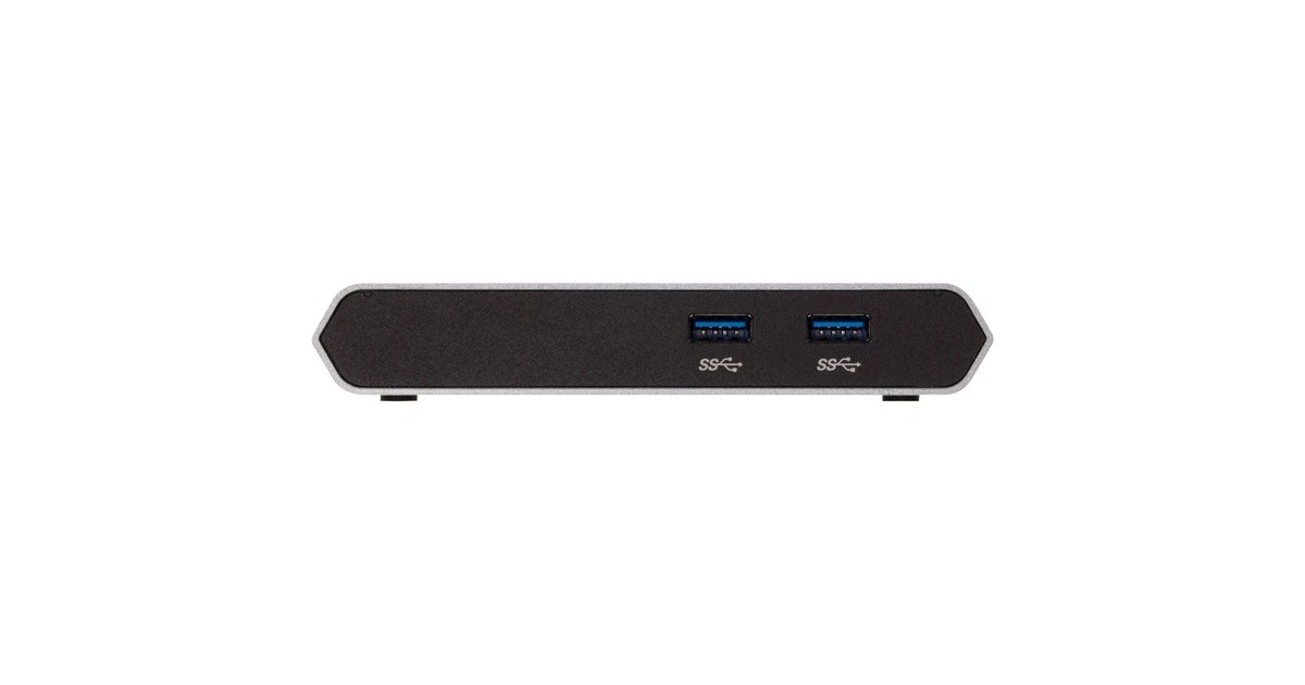 ATEN 2-Port USB-C Gen 1 Dock Switch, Dockingstation(silber, USB-A 3.2, HDMI, USB-C PD)