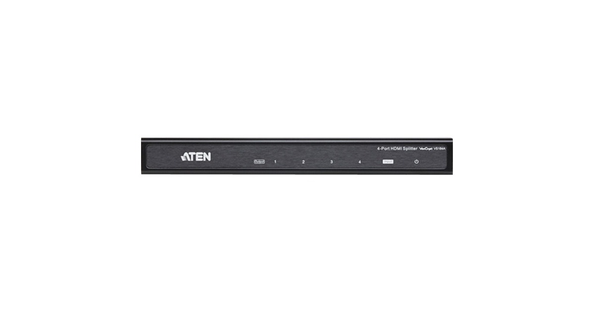 ATEN 4Port HDMI Audio/Video Splitter, Splitter & Switches(schwarz)