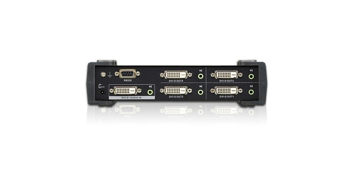 ATEN 4-Port-DVI-Dual-Link/Audio Splitter, DVI Splitter(schwarz)
