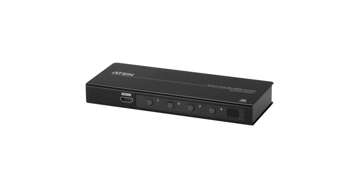 ATEN 4-Port True 4K HDMI Switch(schwarz)