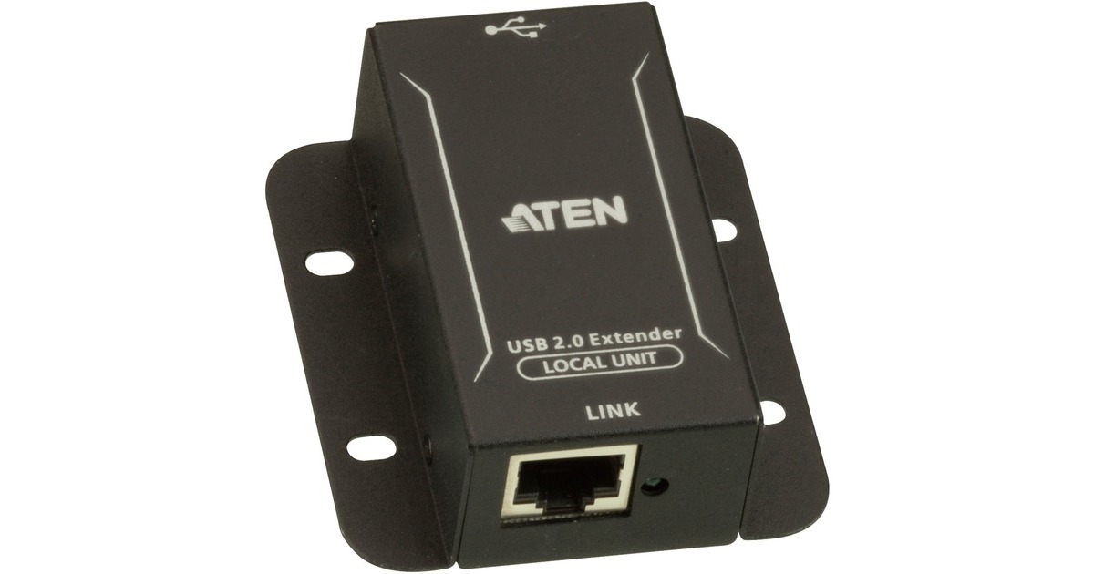 ATEN 4-Port USB 2 Cat5 Extender bis 50m, USB-Hub(schwarz)