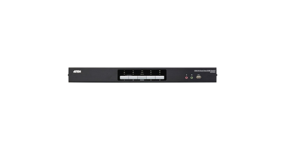 ATEN 4-Port USB DVI Dual-Link Dual Display/Audio KVMP Switch CS1644A, DVI Switch