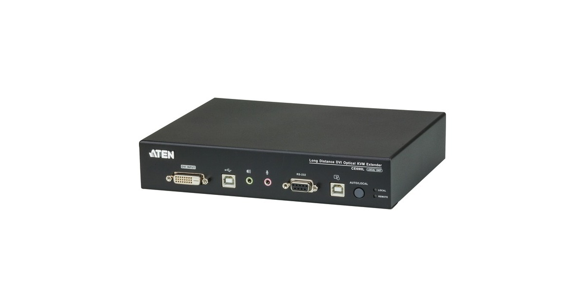 ATEN CE690 Optischer USB-DVI-KVM-Extender, DVI Erweiterung(schwarz) ATEN CE690 Optischer USB-DVI-KVM-Extender, DVI Erweiterung(schwarz)