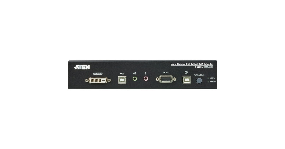 ATEN CE690 Optischer USB-DVI-KVM-Extender, DVI Erweiterung(schwarz)