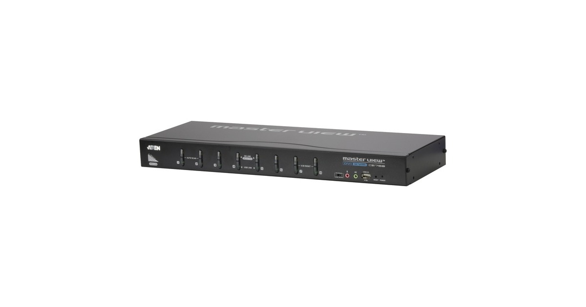 ATEN CS1768, KVM-Switch(schwarz, 8-Port, DVI)