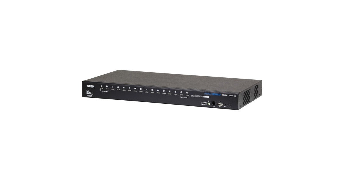 ATEN CS17916, KVM-Switch(schwarz, 16-Port, Sound)
