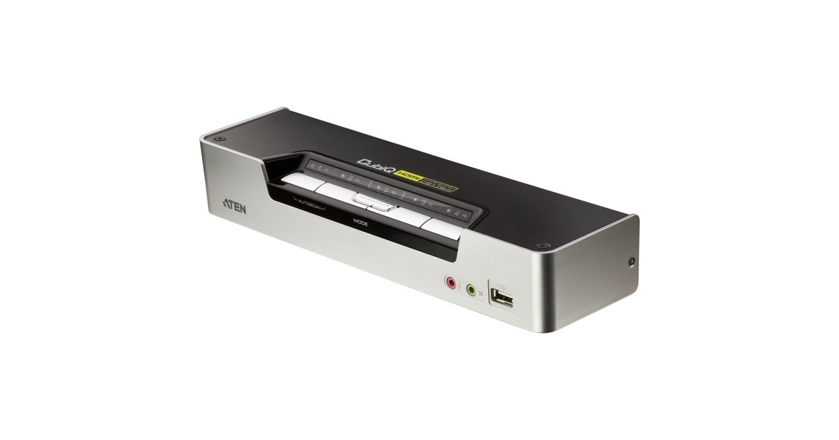 ATEN CS1794, KVM-Switch(silber/schwarz, 4-Port, Sound, HDMI)