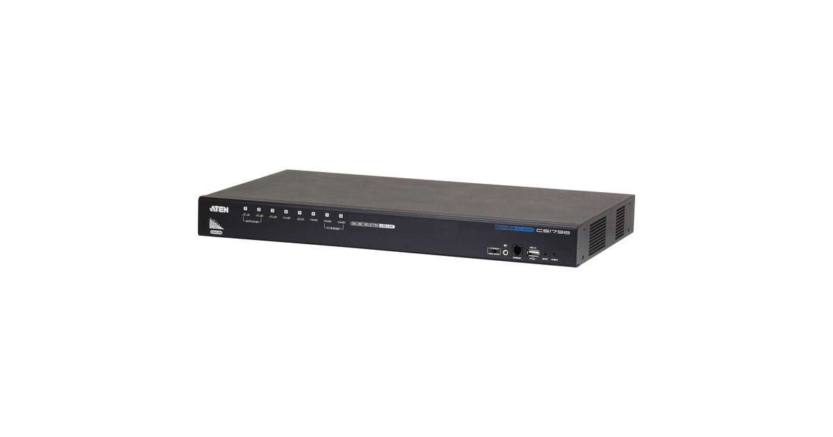 ATEN CS1798, KVM-Switch(schwarz, 8-Port, Sound)