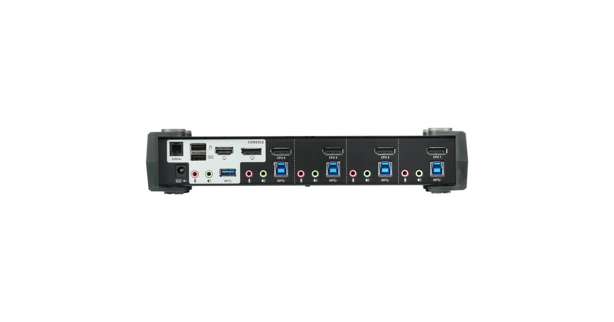 ATEN CS1924M 4-Port USB 3.0 4K DisplayPort MST KVMP Switch, KVM-Switch