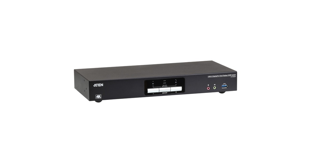 ATEN CS1942DP 2-Port USB 3.0 4K DisplayPort Dual Display KVMP , KVM-Switch