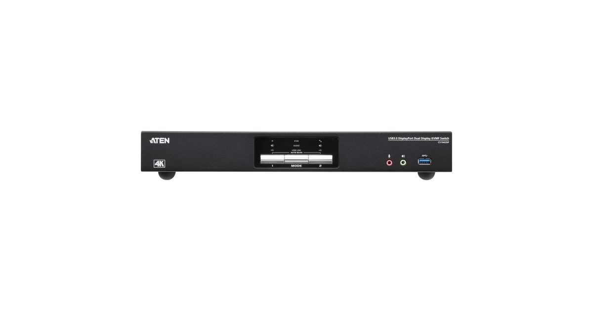 ATEN CS1942DP 2-Port USB 3.0 4K DisplayPort Dual Display KVMP , KVM-Switch