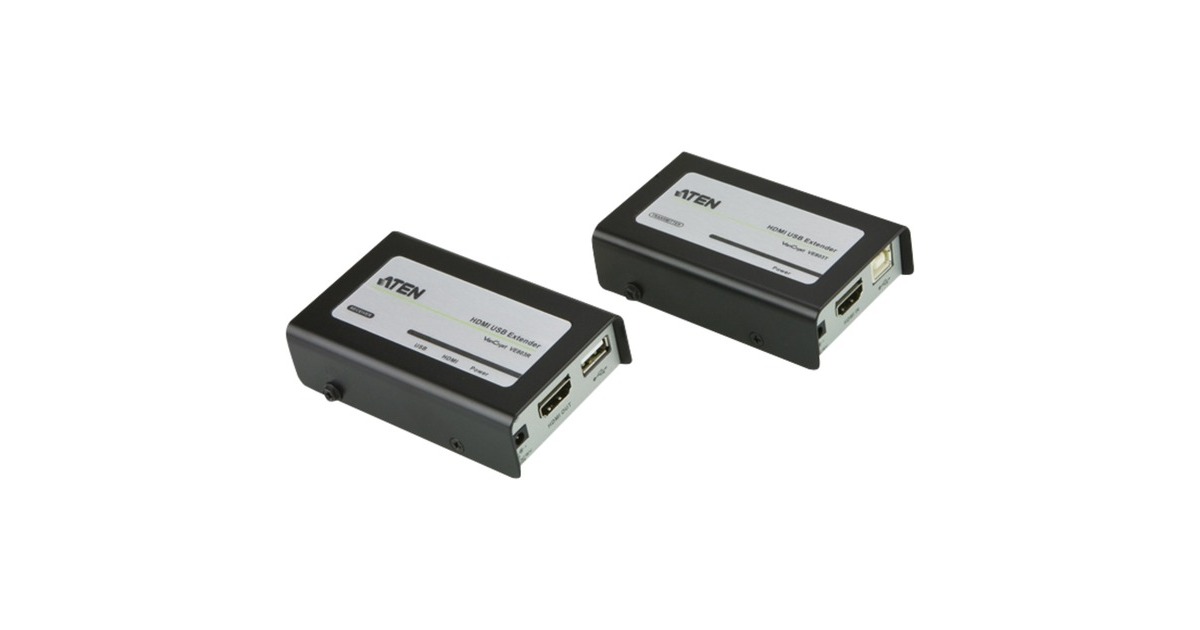 ATEN HDMI / USB-Cat-5-Extender VE803, HDMI Verlängerung(schwarz)