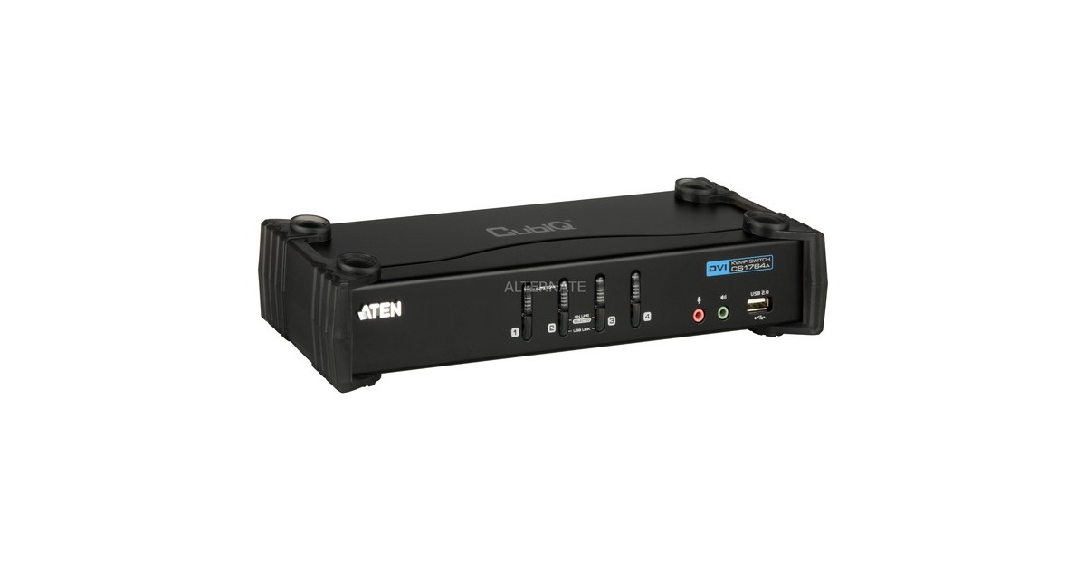 ATEN KVM-Switch USB DVI(CS1764, Sound)