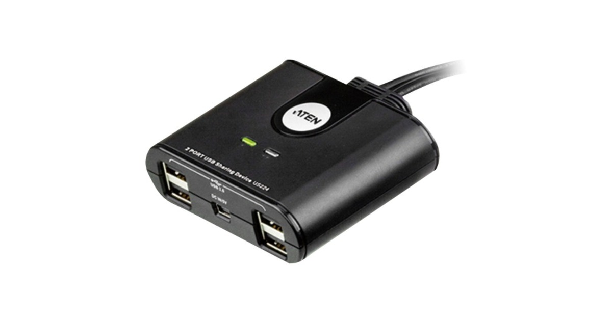 ATEN US224, KVM-Switch(schwarz)