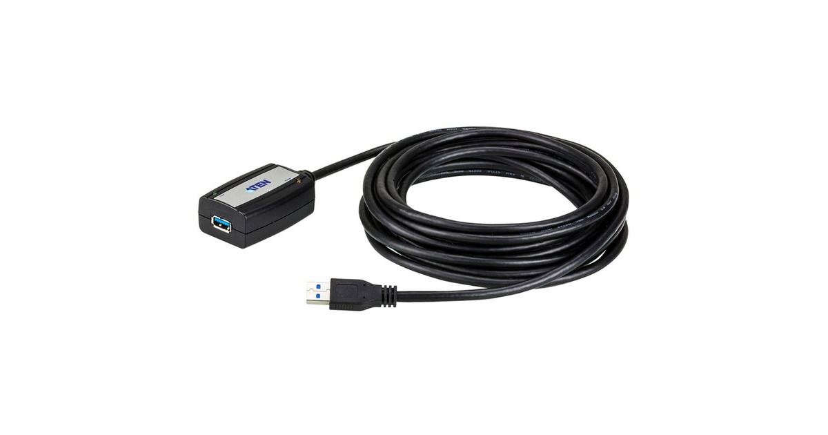 USB-A Buchse(schwarz, 5 Meter)