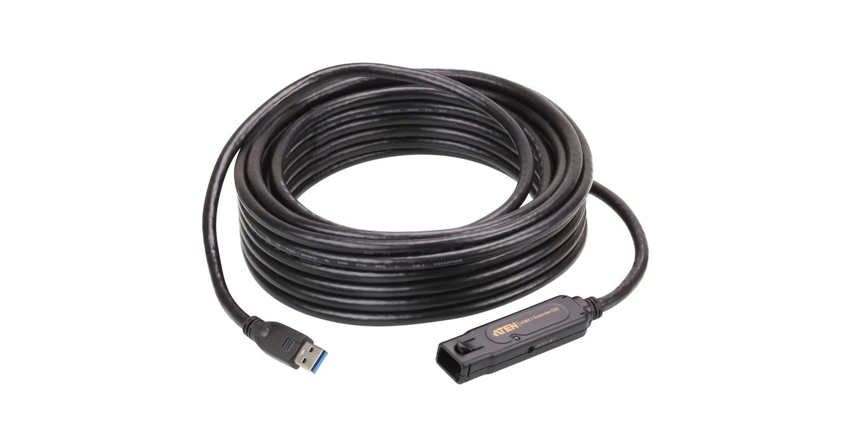 USB-A Buchse(schwarz, 10 Meter (Daisy-Chain-fähig))