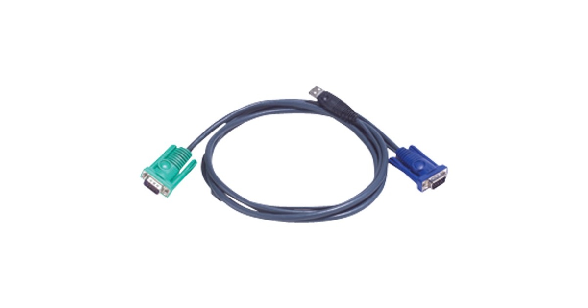 ATEN USB-KVM-Kabel 2L-5203U(schwarz, 3 Meter)
