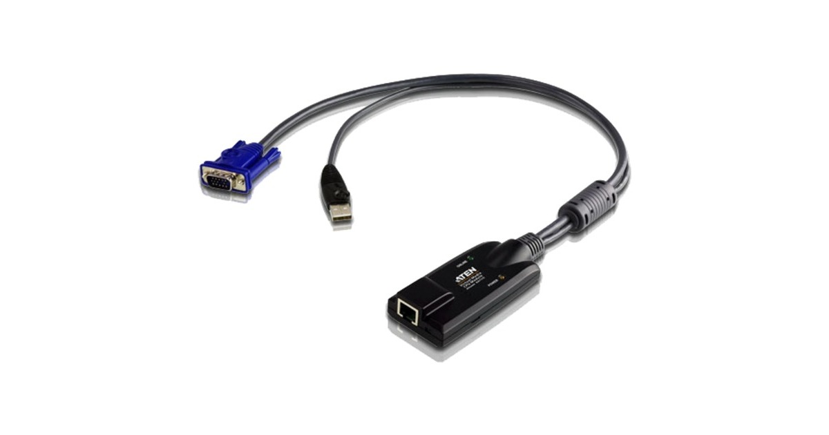 ATEN USB-VGA-Virtual-Media-KVM-Adapter KA7175(schwarz, mit Chipkartenunterstützung)