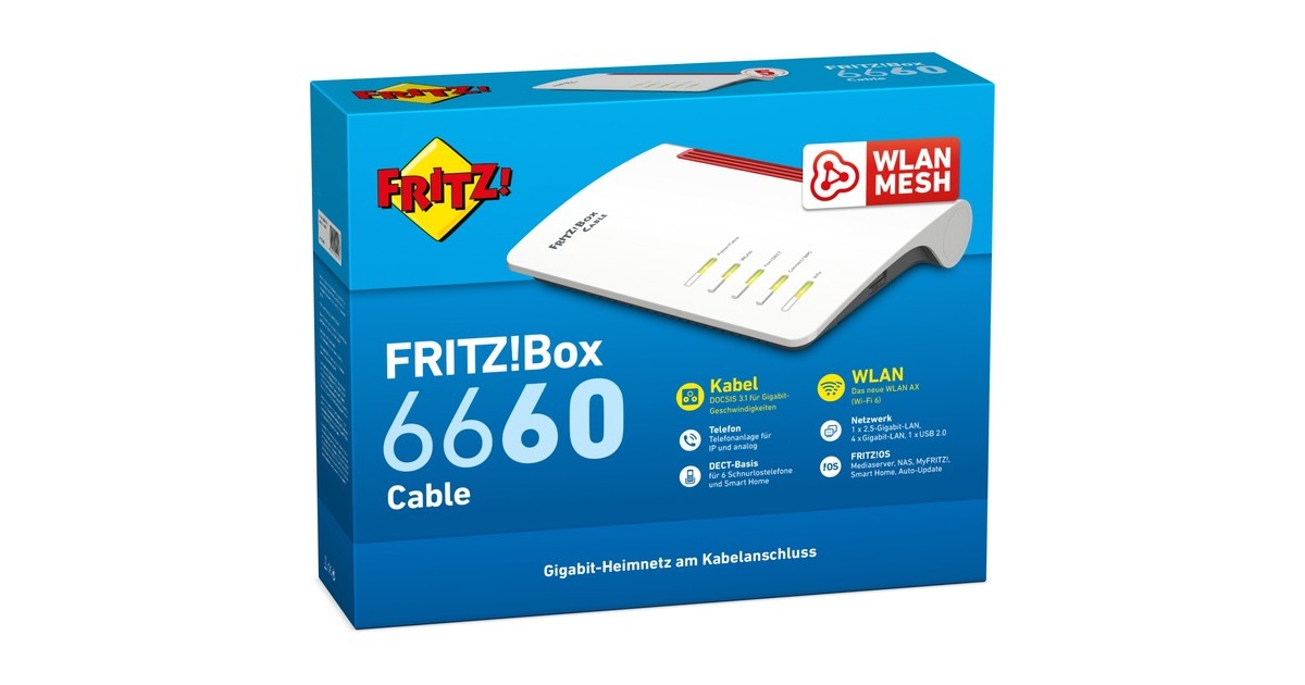 AVM FRITZ!Box 6660 Cable, Mesh Router