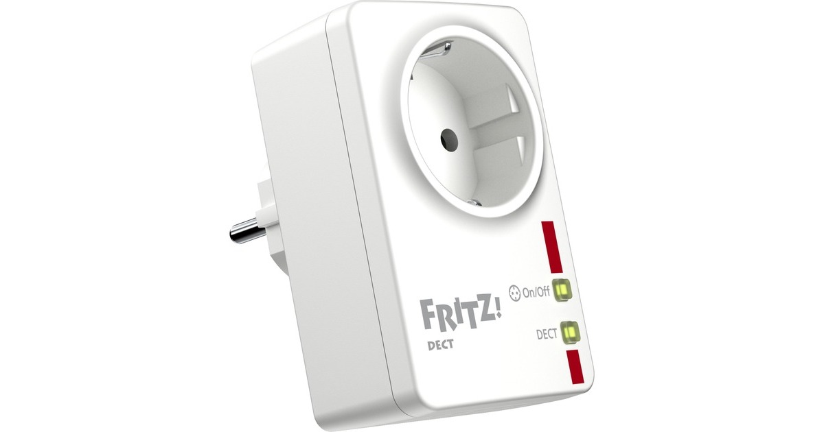 AVM FRITZ!DECT 200 SmartHome, Steckdose(weiß/rot)