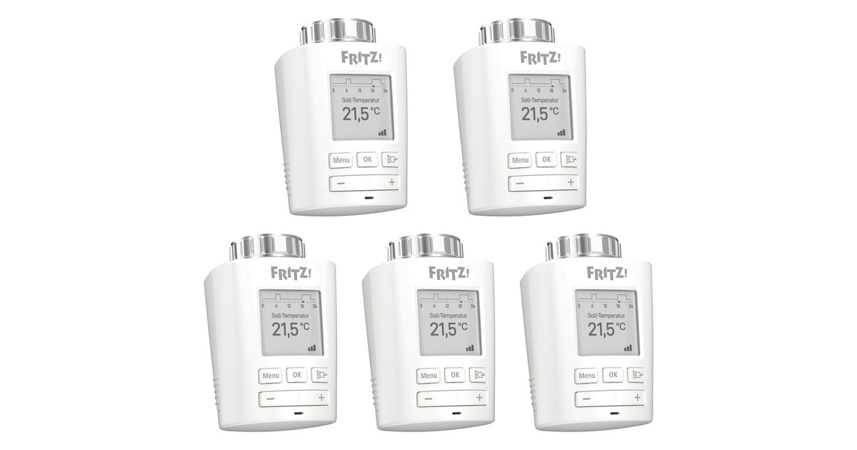 AVM FRITZ!DECT 301, Heizungsthermostat(5er Pack, Outlet)