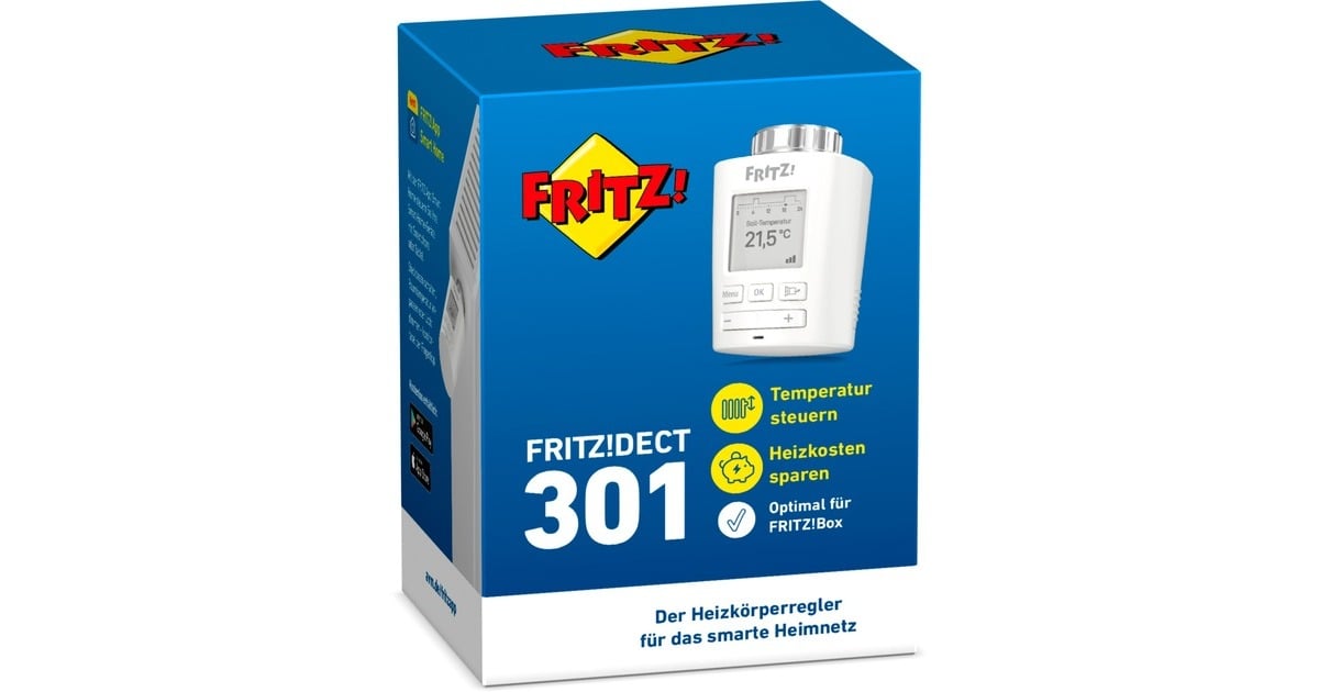 AVM FRITZ!DECT 301, Heizungsthermostat(5er Pack, Outlet) AVM FRITZ!DECT 301, Heizungsthermostat(5er Pack, Outlet)