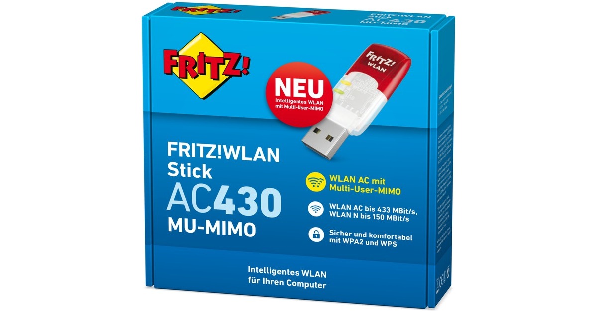 AVM FRITZ!WLAN Stick AC 430 MU-MIMO, WLAN-Adapter