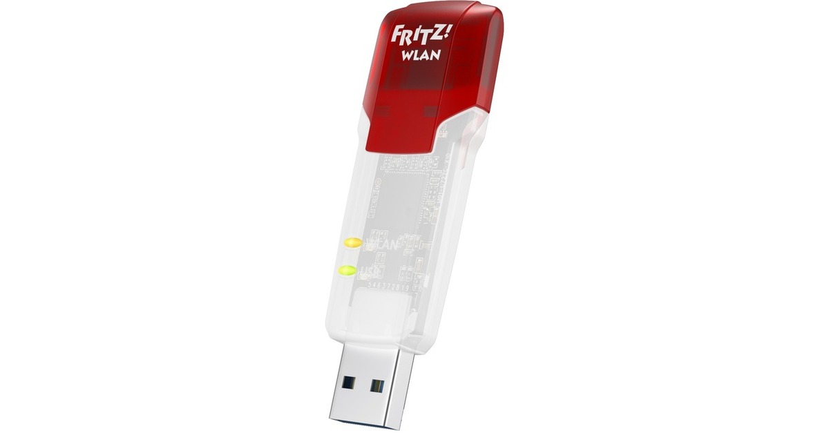 AVM FRITZ!WLAN Stick AC 860, WLAN-Adapter(weiß/rot, Outlet)