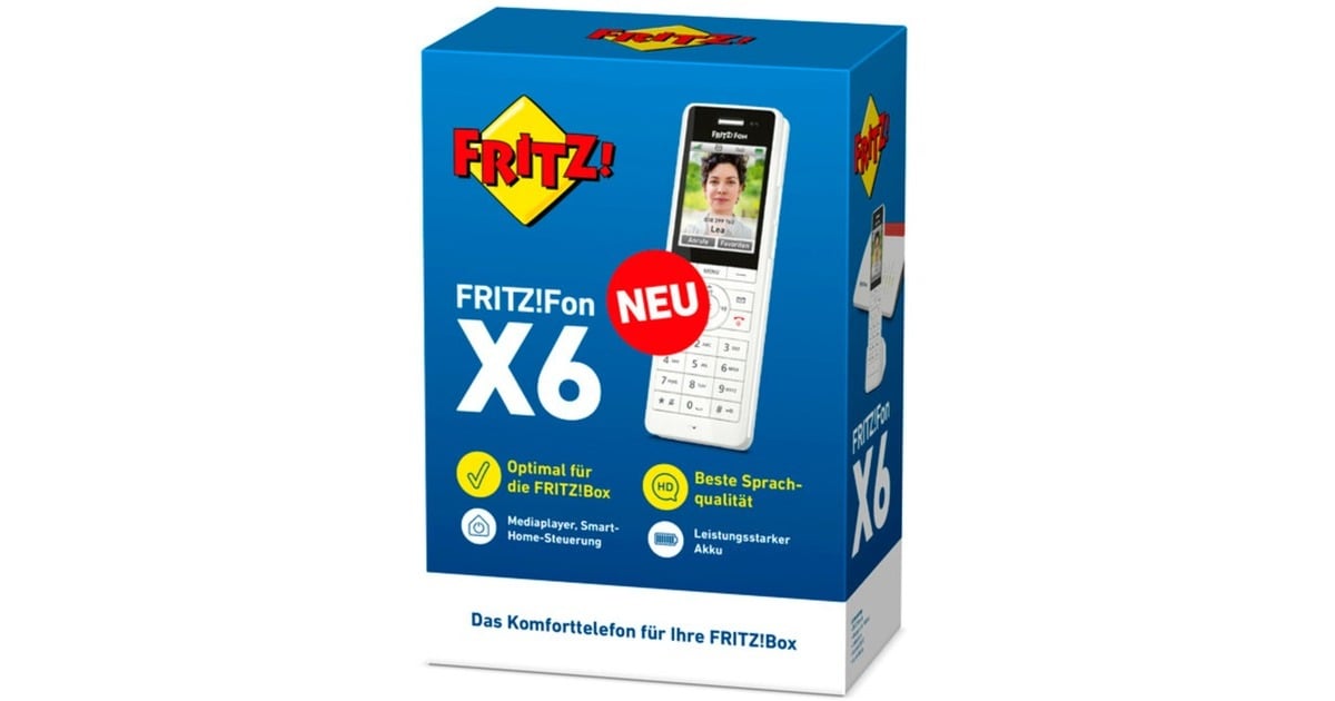 AVM Fritz! Fon X6, analoges Telefon(weiß)