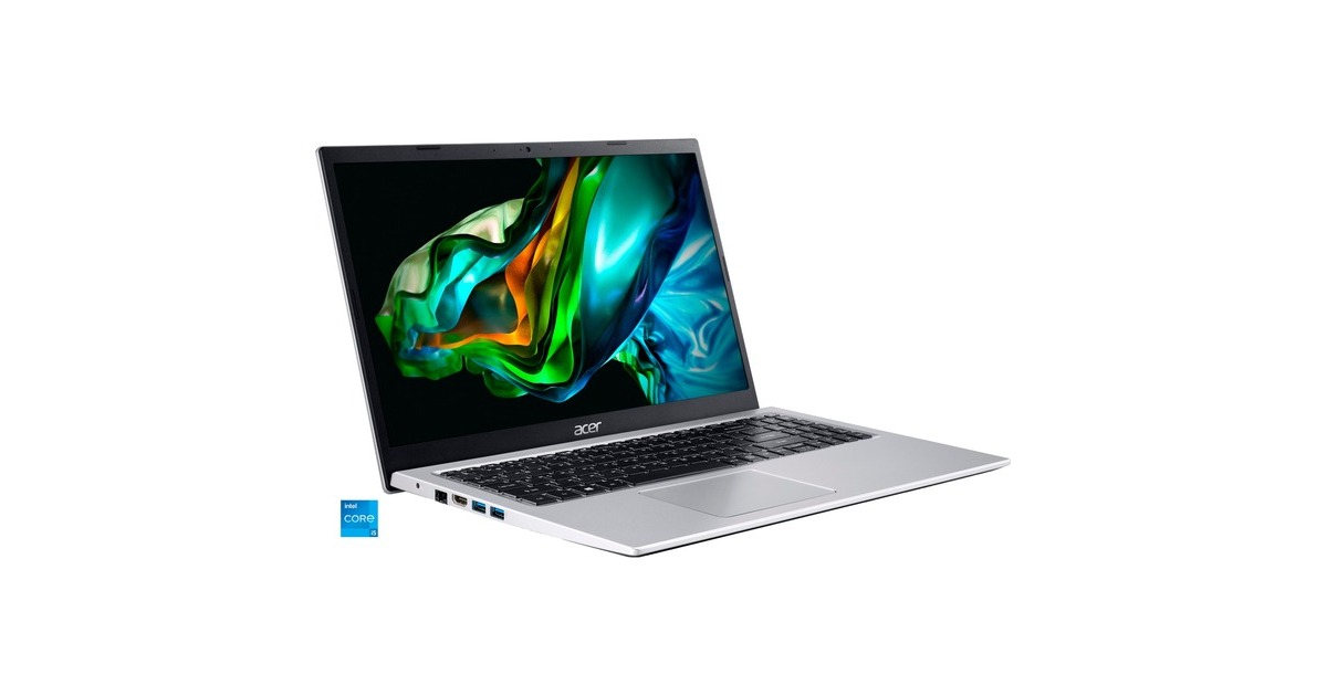 Acer Aspire 3 (A315-58-563W), Notebook(silber, Windows 11 Home 64-Bit, 39.6 cm (15.6 Zoll), 512 GB SSD) Acer Aspire 3 (A315-58-563W), Notebook(silber, Windows 11 Home 64-Bit, 39.6 cm (15.6 Zoll), 512 GB SSD)