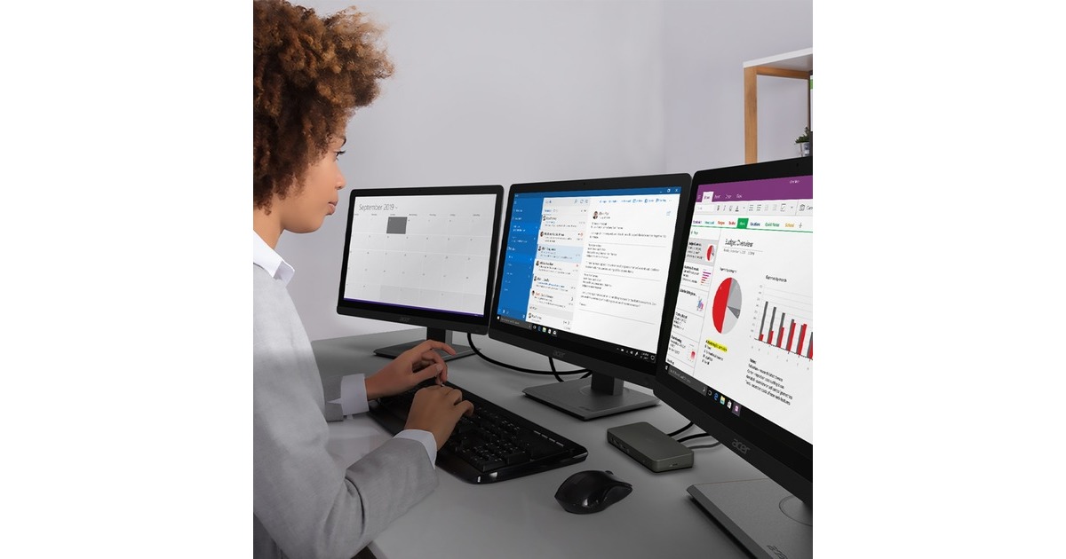 Acer Chrome USB Type-C Dock II, D501, Dockingstation(silber, HDMI, DisplayPort, USB, LAN)