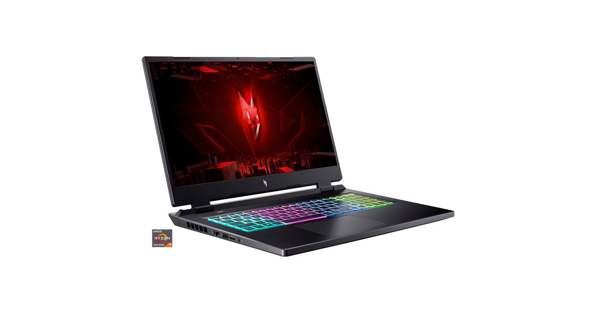 Acer Nitro 17 (AN17-41-R23G), Gaming-Notebook(schwarz, Windows 11 Home 64-Bit, 43.9 cm (17.3 Zoll) & 165 Hz Display, 512 GB SSD)