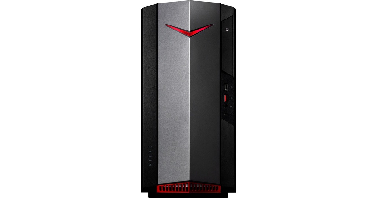 Acer Nitro 50 N50-640 (DG.E2VEG.010), Gaming-PC(schwarz/rot, Windows 11 Home 64-Bit)