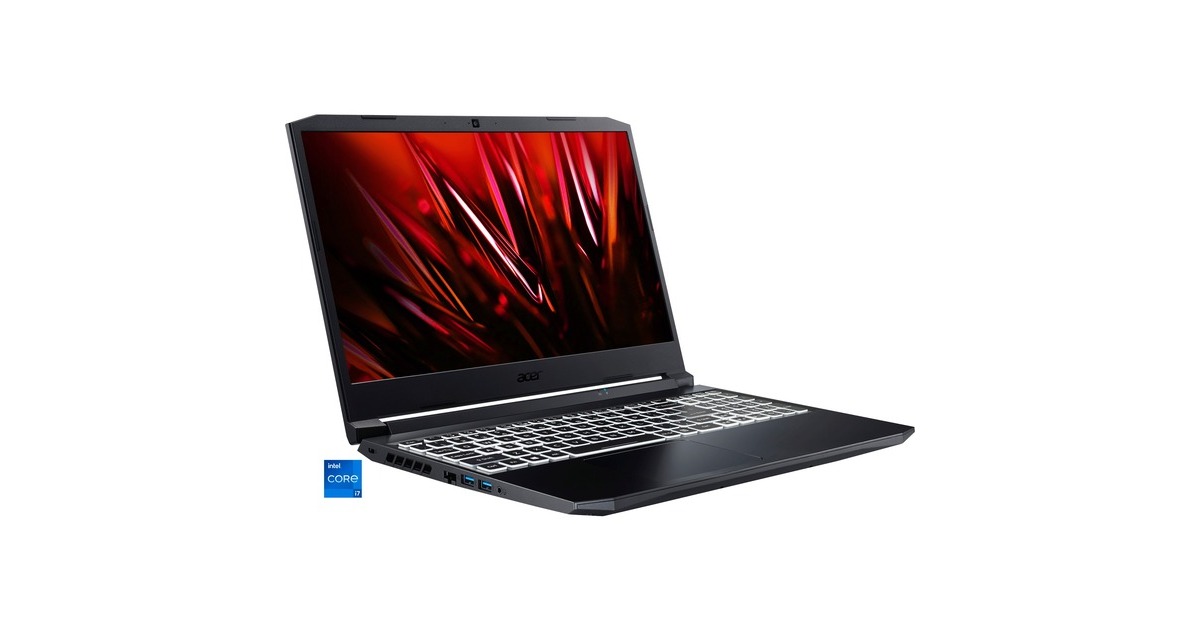 Acer Nitro 5 (AN515-57-774Z), Gaming-Notebook(schwarz/rot, Windows 11 Home 64-Bit, 39.6 cm (15.6 Zoll) & 144 Hz Display, 512 GB SSD)