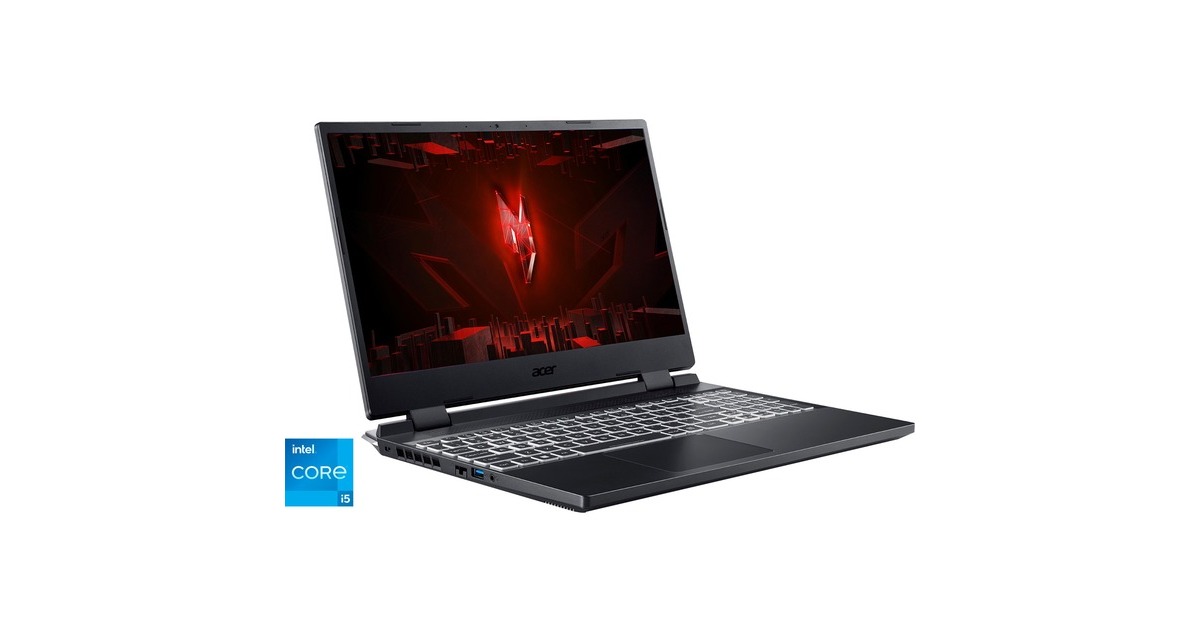 Acer Nitro 5 (AN515-58-57M3), Gaming-Notebook(schwarz, Windows 11 Home 64-Bit, 39.6 cm (15.6 Zoll) & 144 Hz Display, 512 GB SSD)