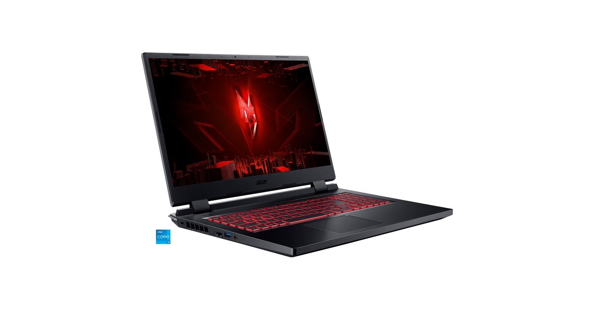 Acer Nitro 5 (AN517-55-54X4), Gaming-Notebook(schwarz, ohne Betriebssystem, 43.9 cm (17.3 Zoll) & 144 Hz Display, 512 GB SSD)