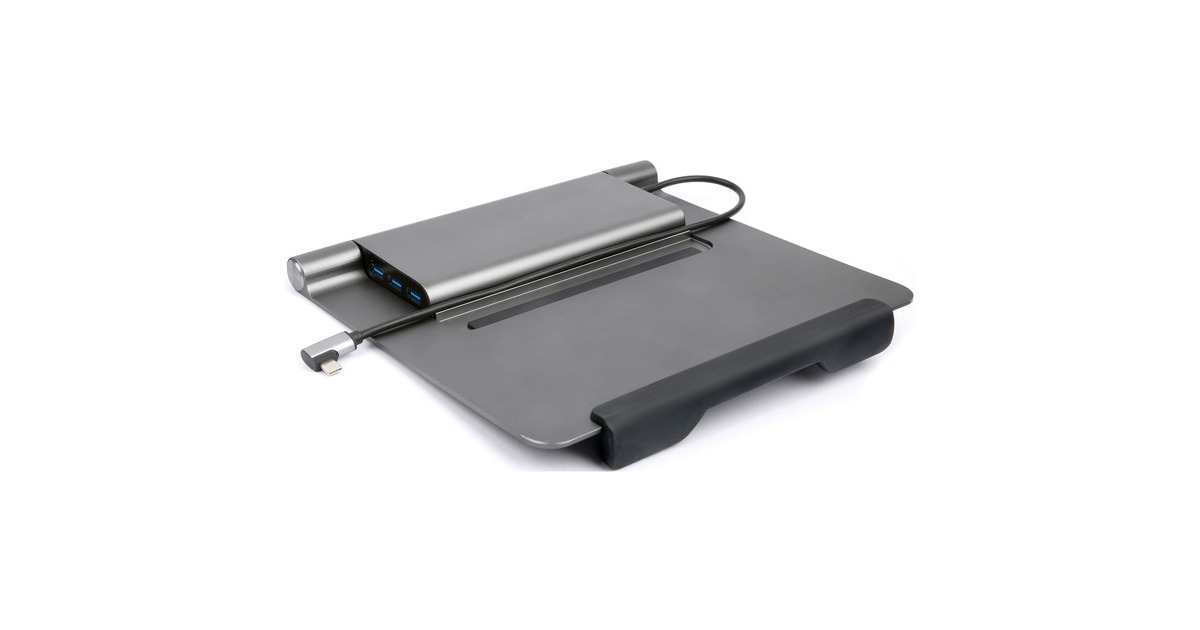 Acer Notebook Ständer inkl. 5in1 Docking Station, Dockingstation(aluminium, USB-C, HDMI, USB-A)